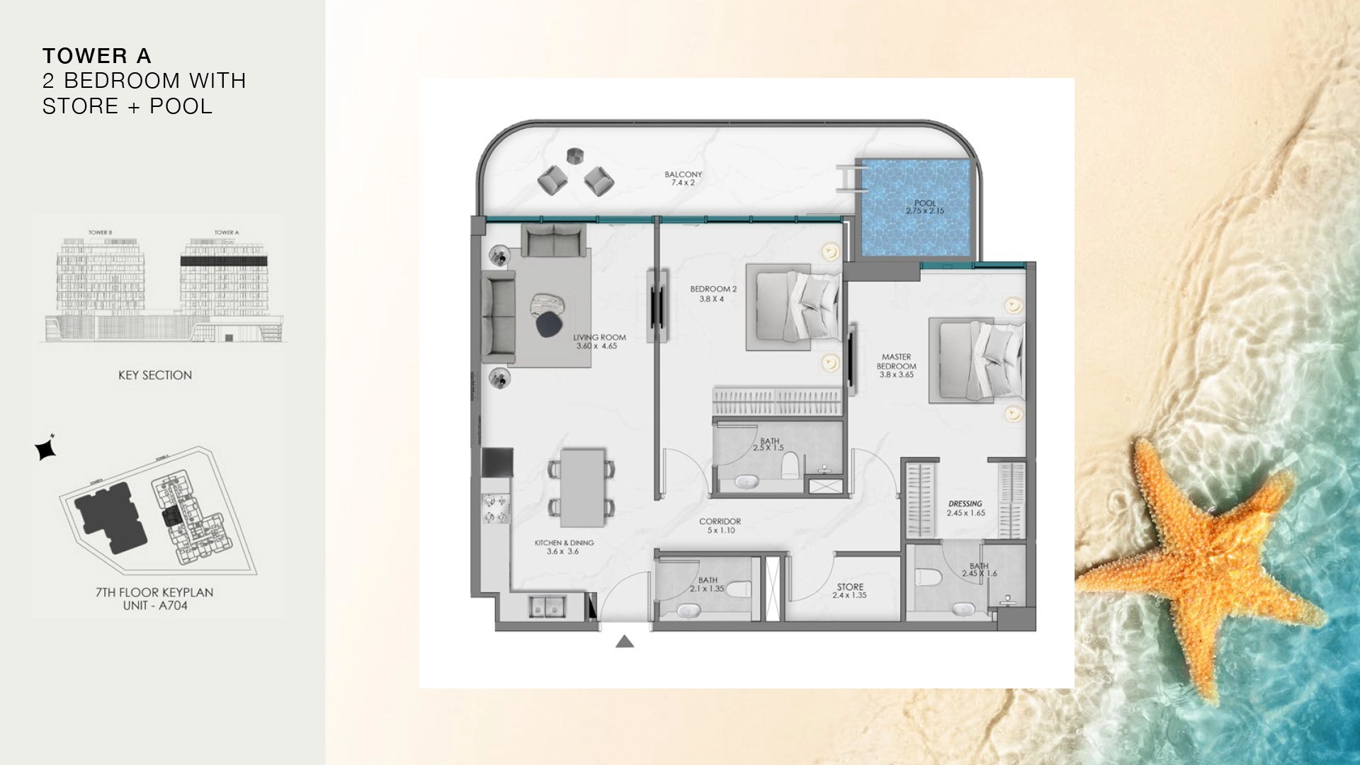  2 BR - Type B